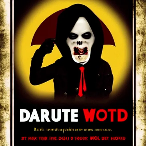 Prompt: dark, gothic, vampire, mcdonalds restaurant, horror movie poster