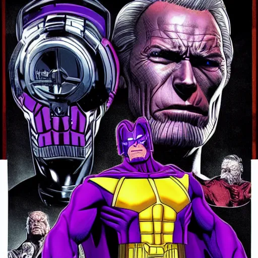 Prompt: Clint Eastwood as Thanos