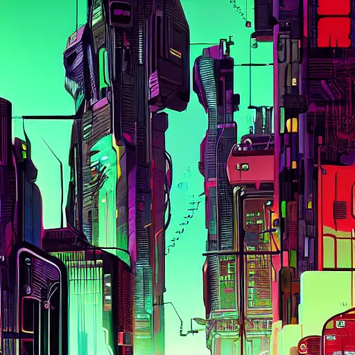 Image similar to neural transistor matrix, cyberpunk, futuristic, blade runner, william gibson, art by syd mead, art by josan gonzalez