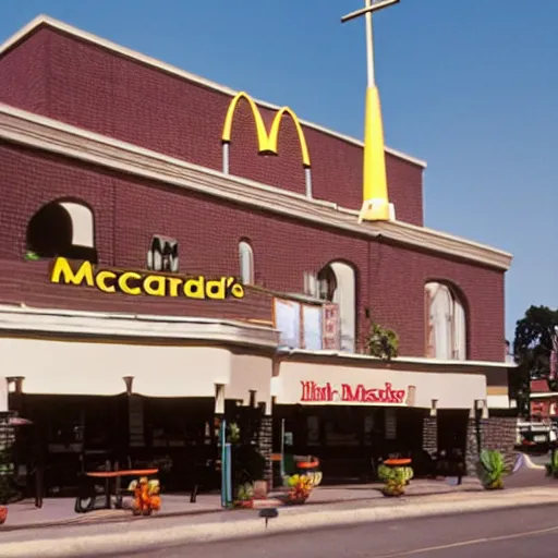 Image similar to photo of McDonald’s restaurant cathedral