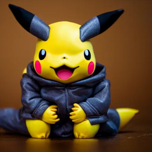 Image similar to middle aged pikachu with a five o'clock shadow, award winning professional photography