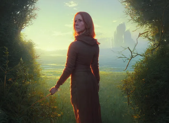 Image similar to highly detailed portrait of holly flax, stephen bliss, unreal engine, fantasy art by greg rutkowski, loish, rhads, ferdinand knab, makoto shinkai and lois van baarle, ilya kuvshinov, rossdraws, tom bagshaw, global illumination, radiant light, detailed and intricate environment