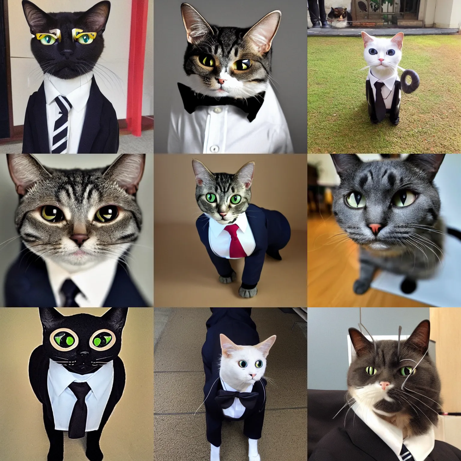 Prompt: cyclops cat in a suit