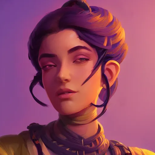 Image similar to profile portrait, maya ali mage, gloomhaven, dynamic lighting, gaudy colors, octane render aesthetic, matte painting concept art, official fanart behance hd artstation by jesper ejsing, by rhads and makoto shinkai and lois van baarle and ilya kuvshinov and rossdraws