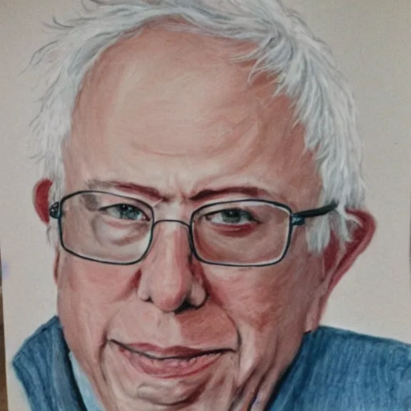 Image similar to bernie sanders child drawing