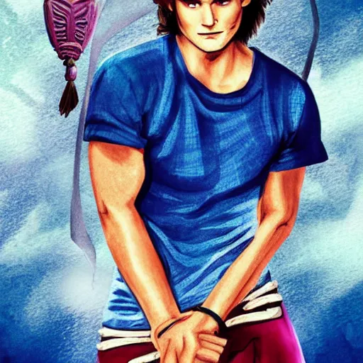 Image similar to sam winchester, dean winchester in the style of sailor moon