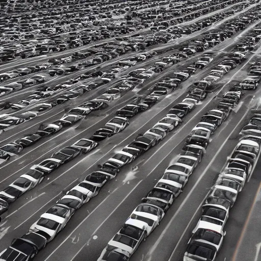 Image similar to Beatiful Fuzzy Photograph of an infinite infinite infinite parking lot