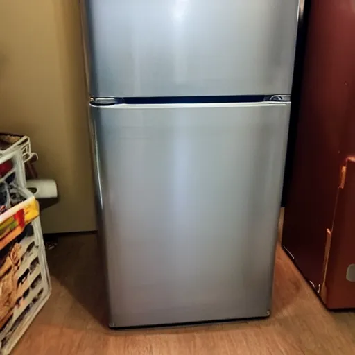 Prompt: reincarnated as a refrigerator