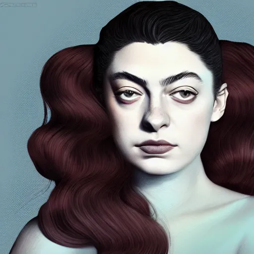 Image similar to lorde, trending on artstation