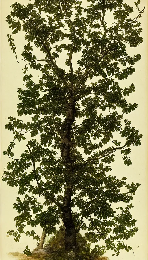 Prompt: atlas tree leaf texture map, tree branchs white background illustrated by eugene von guerard, ivan shishkin, john singer sargent
