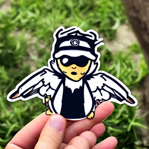 Image similar to chibi goose sticker