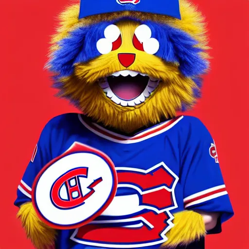 Prompt: suprised anime Portrait of Youppi the Habs Montreal Canadiens Mascot as a very sad and menacing pokemon, highly detailed anime, high evolution, 1993, legendary, smooth, sharp focus, dynamic lighting, intricate, trending on ArtStation, shiny Youppi as suprised pikachu, illustration pokemon, art by WLOP