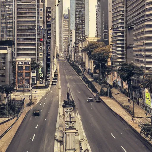 Image similar to Streets of Buenos Aires, futuristic, technologic, super detailed, hd