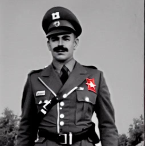 Image similar to mario as a soldier , historical photo ww2