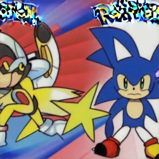 Image similar to pokemon that looks like sonic the hedgehog in pokemon style