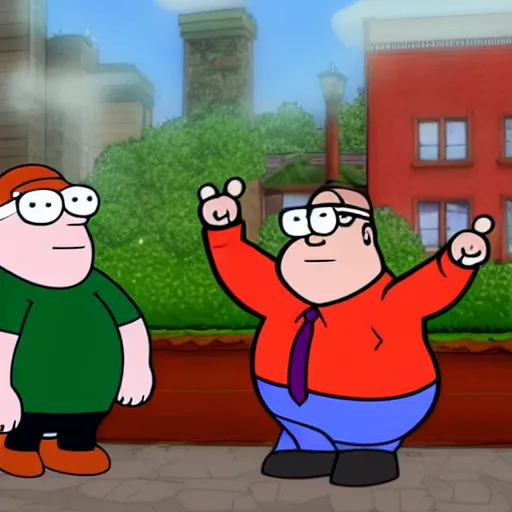 Image similar to Peter Griffin meets Vinesauce Joel, Realistic, HDR, Clear Image, HDD, Dynamic lighting,