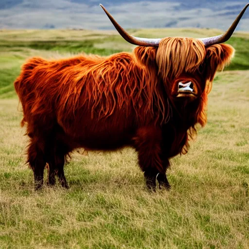 Prompt: photography of highland cow