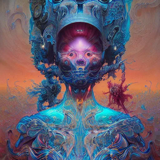 Prompt: art by james jean, beksinski, lisa frank, android jones, syd mead, tomasz alen kopera, james gurney, moebius