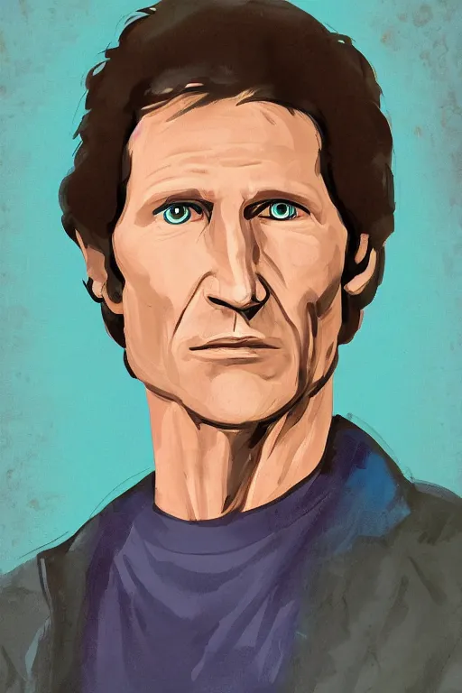 Prompt: Portrait of Todd Howard