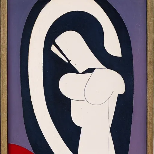 Prompt: a portrait of a woman, alexander archipenko