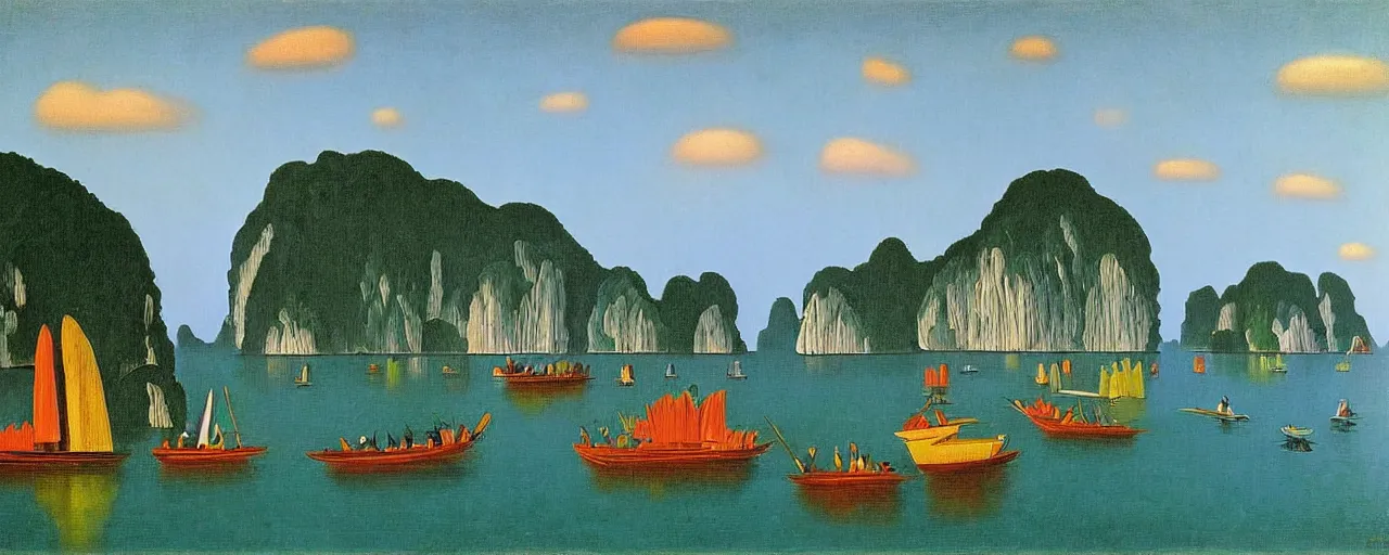 Image similar to Halong bay by Henri Rousseau