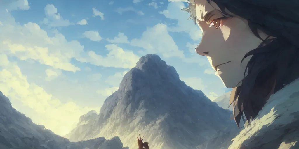 Prompt: ultra realistic, greek god, mountain, colors, 8 k, hd, details, fantasy, epic, ancient city, landscape illustration concept art anime key visual trending pixiv fanbox by wlop and greg rutkowski and makoto shinkai and studio ghibli and kyoto animation symmetrical facial features