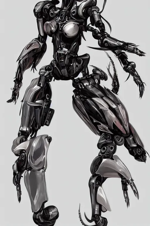 Image similar to full body cyborg female concept art, humanoid form, evil mecha muscle, horseshoe crab squid, digital art, in the style of ben lol, brian sum, ramil sunga, herbert lowis, furio tedesschi, christopher cao, frederic daoust, joe botardo, artstation, pinterest, deviantart, photoshop, unreal engine