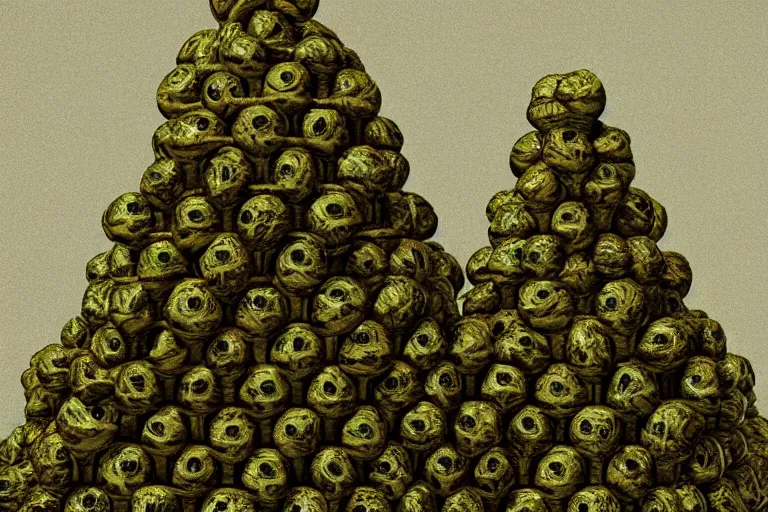 Prompt: lovecraftian eldritch made of limes by johfra bosschart. 8 k, octane rendered