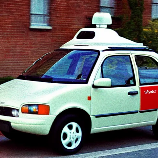 Image similar to google street view car ( 1 9 9 7 )