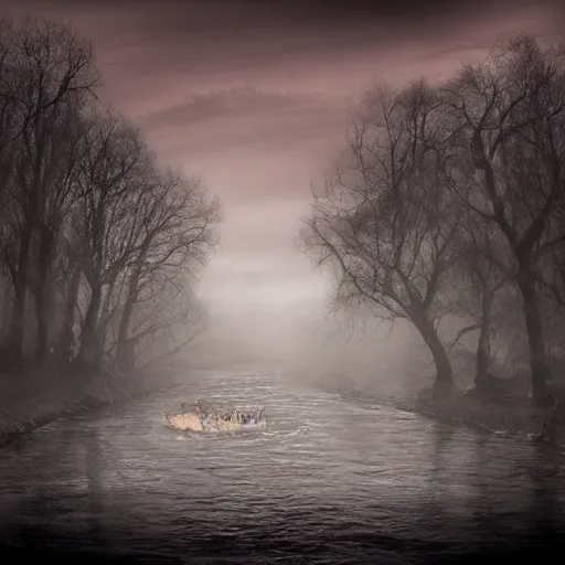 Prompt: river of nightmares