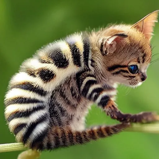 Image similar to photo of world ’ s smallest cat the size of a honeybee