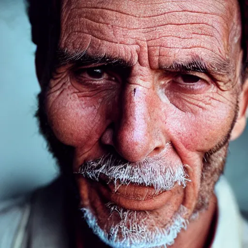 Image similar to closeup portrait of a man unhappy with a million dollar check, by Steve McCurry and David Lazar, natural light, detailed face, CANON Eos C300, ƒ1.8, 35mm, 8K, medium-format print