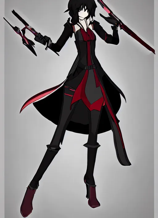 Image similar to rwby neo