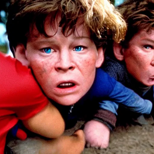 Image similar to still frame from the movie goonies 2, ultra realistic, photorealistic, cinematic