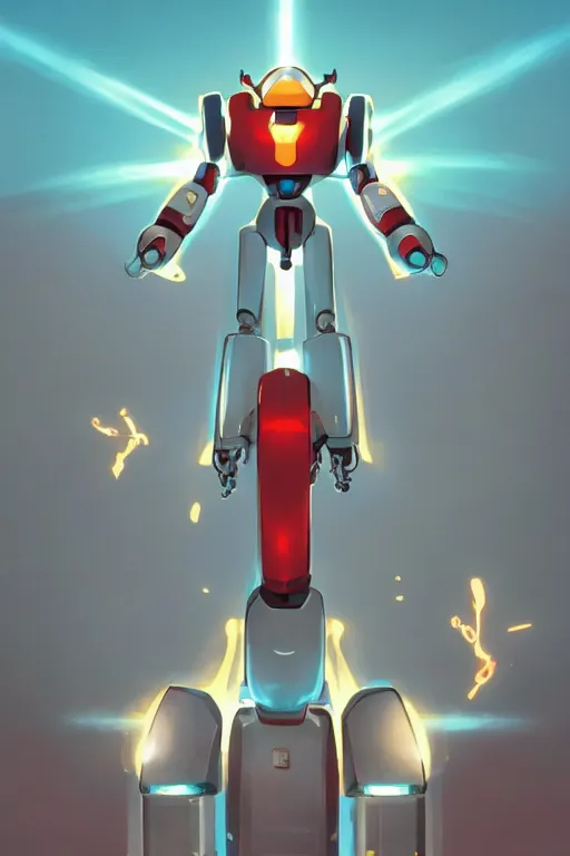 Image similar to metabots medabots medarotto medarot robot minimalist comics, behance hd by jesper ejsing, by rhads, makoto shinkai and lois van baarle, ilya kuvshinov, rossdraws global illumination ray tracing hdr radiating a glowing aura