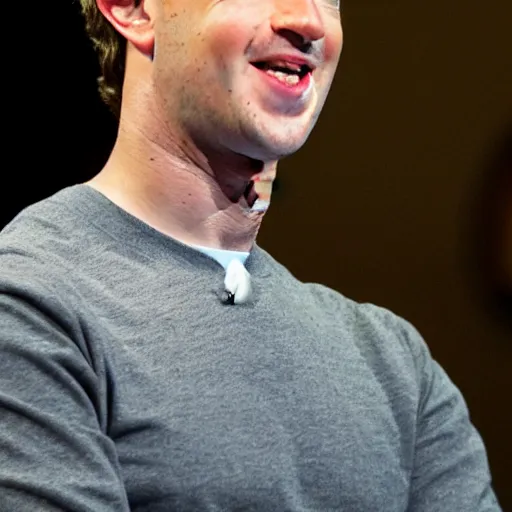 Image similar to mark Zuckerberg displaying any kind of human emotion