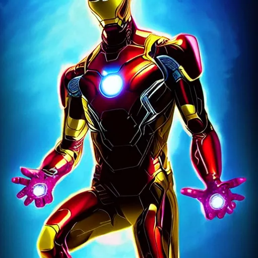 Prompt: robert sheehan as tony stark from the avengers infinity war, marvel concept art, hyperrealistic, detailed, accurate illustration, dramatic lighting, action pose