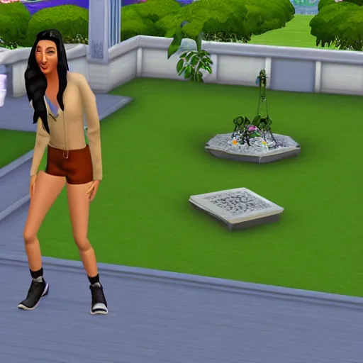 Image similar to cher. snapshot from the sims