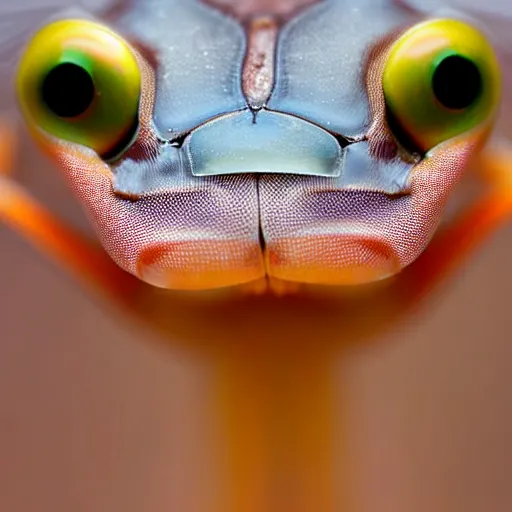 Prompt: praying mantis head close up photograph fujifilm macro