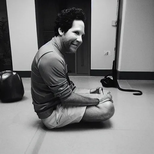 Prompt: “Paul Rudd in his Dojo”