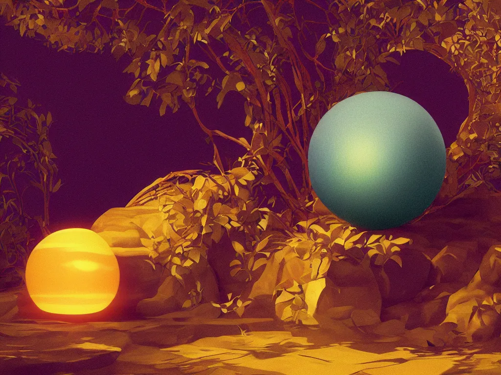 Prompt: the orb of eternity, sunlight study, art nouveau, by martin johnson heade and ( ( ( ( lisa frank ) ) ) ), 8 k, sharp focus, octane render, ( ( ( kauai ) ) )