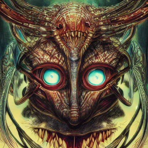 Image similar to portrait of crazy flying eye creature, symmetrical, by yoichi hatakenaka, masamune shirow, josan gonzales and dan mumford, ayami kojima, takato yamamoto, barclay shaw, karol bak, yukito kishiro