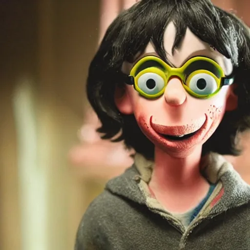 Prompt: A still of Sam Hyde in the film Coraline, highly detailed, very detailed, extremely detailed, detailed, HD Quality, taken in the mid 2000s