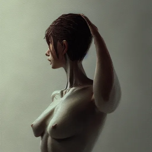 Image similar to Humanoid. award-winning artwork by WLOP