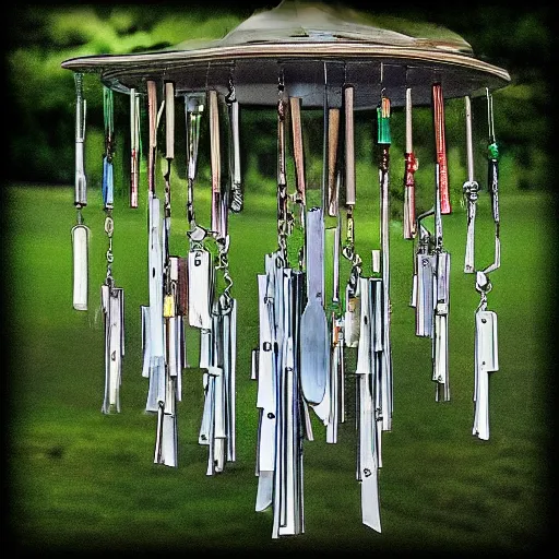 Prompt: “wind chimes of the future”