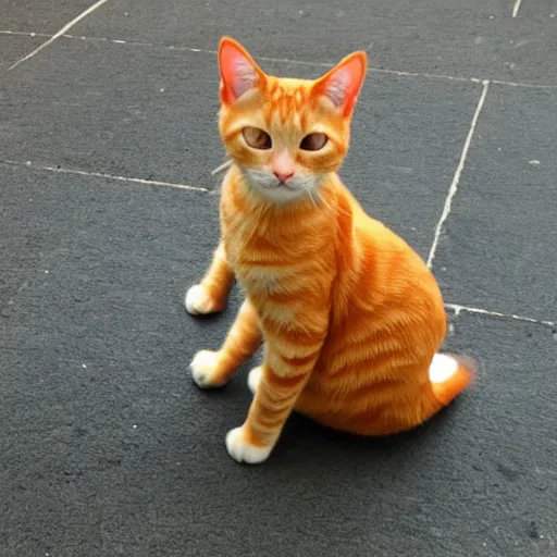 Image similar to orange tabby cat sneakily stealing a sock, realistic