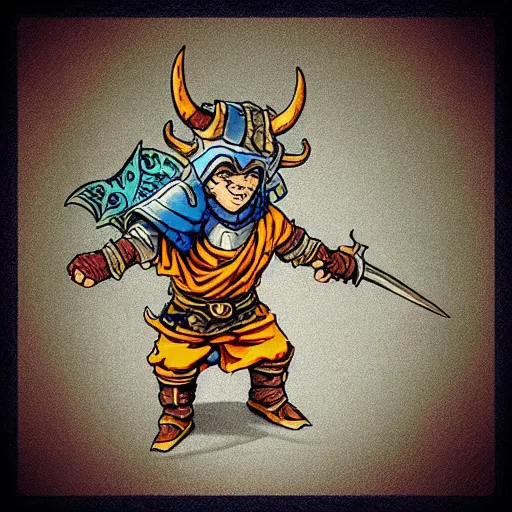 Prompt: “dnd dwarf with horned helmet, by akira toriyama, colorful”