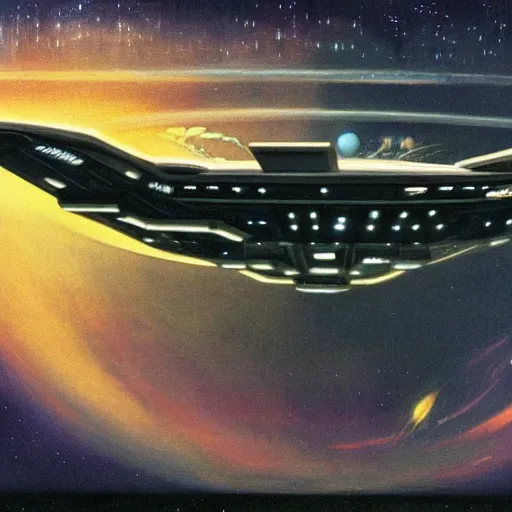 Image similar to Starship Enterprise, by Ralph MacQuarrie