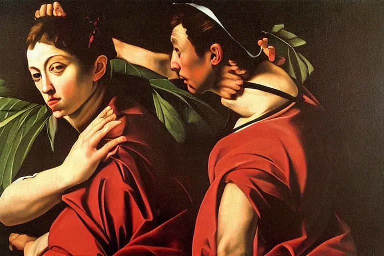 Prompt: impressive art by caravaggio