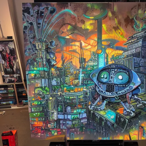 magic the gathering art, ver.ka mecha machinarium, Stable Diffusion OpenArt